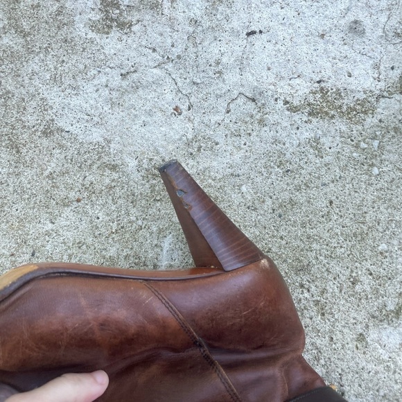 Vintage y2k Fendi bronze knee high strapy boots - Picture 5 of 9